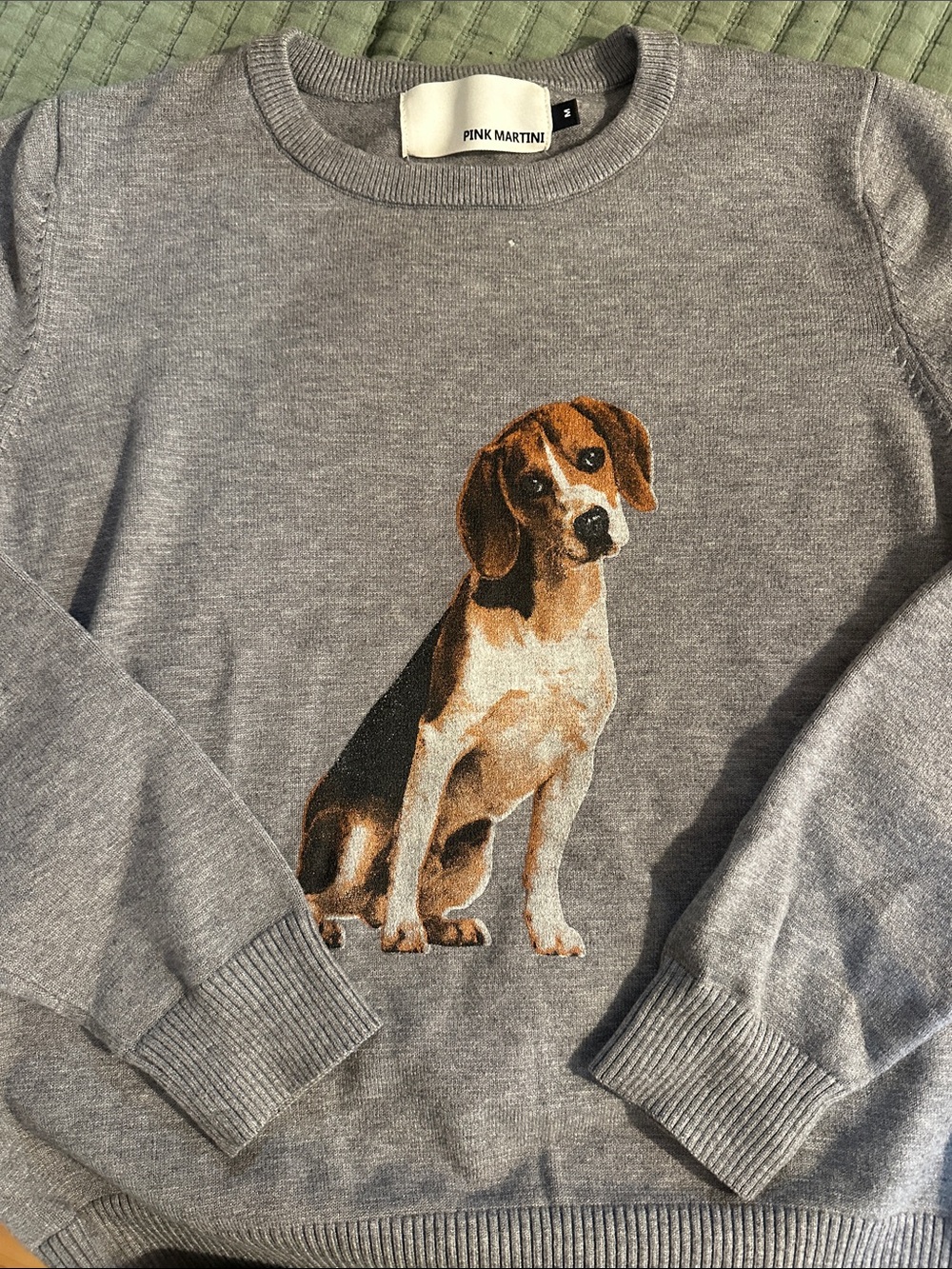 pink martini beagle crewneck